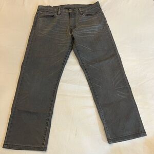 LEVI’S Men’s Regular Straight Men’s Jeans, 34 x 32 with Hemmed 26” Inseam.